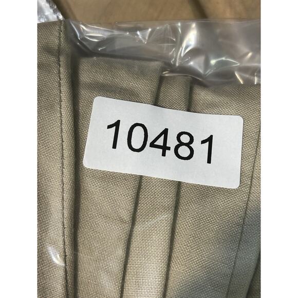 Bachrach Beige Khaki Linen Pants 34 Drawstring Relaxed Casual Resort Flat - Picture 7 of 7